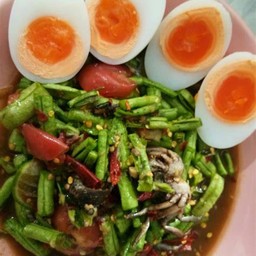 ตำถั่วไข่ต้ม
