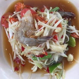 ตำกุ้งสด