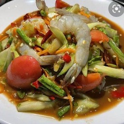 ตำแตงกุ้งสด