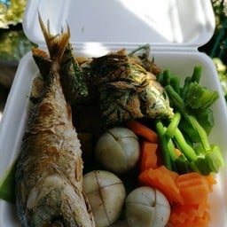 Shrimp Paste Chili Paste With Boiled Vegetables And Fried Vegetables