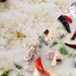 ข้าว + ต้มข่าไก่