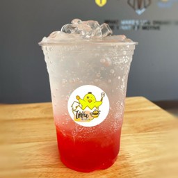สตอเบอร์รี่โซดา (เย็น)