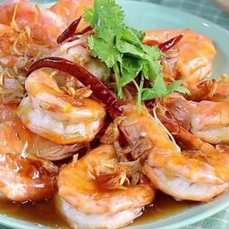 กุ้งราดซอสมะขาม