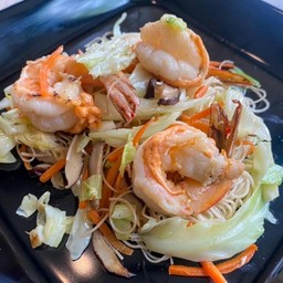 ผัดหมีซั่วกุ้ง