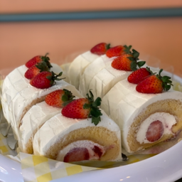 Strawberry Fresh Cream Roll