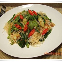 หมี่ขาวผัดขี้เมาไก่