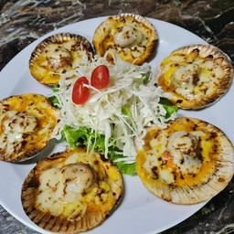 หอยเชลล์ย่าง