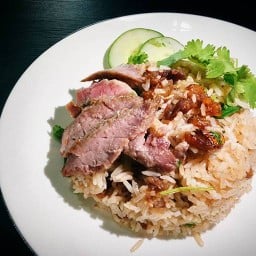 Beef Inbox (ข้าวผัดมันเนื้อ เนื้อย่าง) Beef Inbox