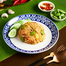 ข้าวผัดกุ้งกะปิสัปปะรสสะตอ