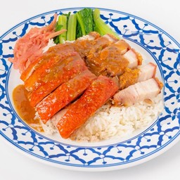 ข้าวหน้าเป็ดหมูกรอบ