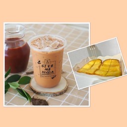 ชาไทย + ปังปิ้ง