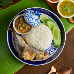 ข้าวน้ำพริกหยำปลาชิงช้างปลาทอด