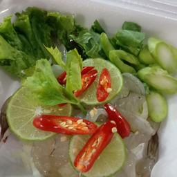 กุ้งสดแช่น้ำปลา