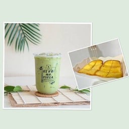 ชาเขียว + ปังปิ้ง