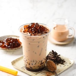 ชานม+บราว์ชูการเจลลี่