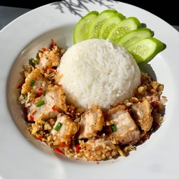 หมูกรอบ คั่วพริกเกลือ