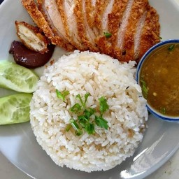 ข้าวมันไก่น้องฟางหน้าวัดไทย(เล็ก)