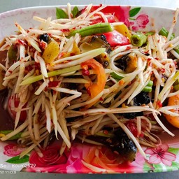 ตำปูปลาร้าหอยเชอรี่