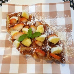 StrawBerry&Banana Croffle