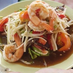 ตำกุ้งลวก