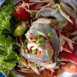ตำปูปลาร้ากุ้งสด
