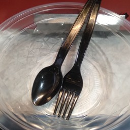 ถ้วย+ช้อนส้อม