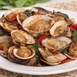 หอยหวานผัดน้ำพริกเผา