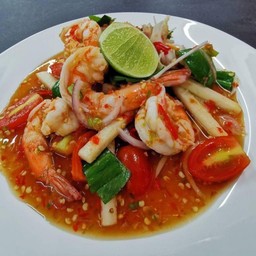 ยำกุ้งสุก