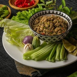 ป่นปลาทูแห้ง( พริกสดคั่ว )