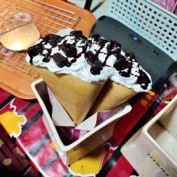 เครปไส้แน่น&ข้าวอร่อย&น้ำชา ผลไม้ปั่นbyร้านเจ้เจี๊ยบ เครปบางปลา