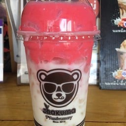 นมสดสตอเบอร์รี่ลาวา