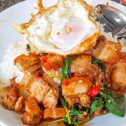 กะเพราคุณหนวด พริกแกงใต้ (ตามสั่ง) (อร่อยสั่งซ้ำ)