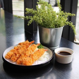 กุ้งชุปแป้งทอด