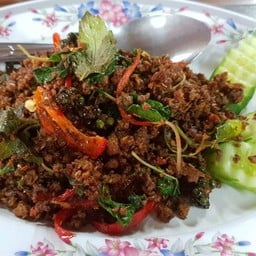 ผัดเผ็ดนกกระทา(ราดข้าว)
