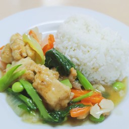 ข้าว+ผัดผัก