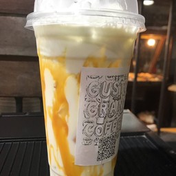 นมสดคาราเมลเย็น