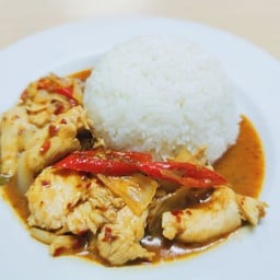 ข้าว+ผัดพริกเผา