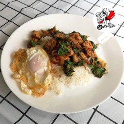 ผัดกะเพราไก่(ชิ้น)