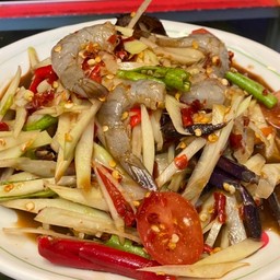 ตำกุ้งสด
