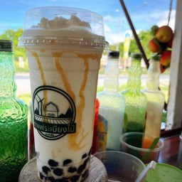 นมสดคาราเมลปั่น