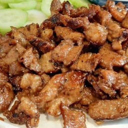 หมูหวานราดข้าว