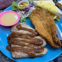 สเต๊กหมู&สเต๊กปลา