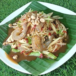 ตำกุ้งสด