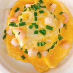 ข้าวไข่ข้นกุ้งสับ