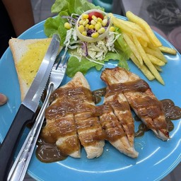 สเต๊กไก่พริกไทยดำ