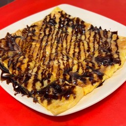 โรตีทอดราดช็อก+นม