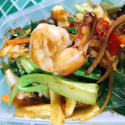 วุ้นเส้นผัดขี้เมาทะเล