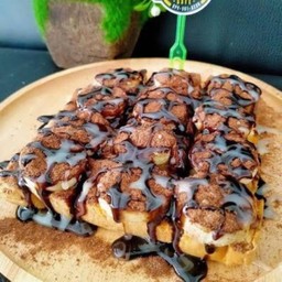 ขนมปังปิ้ง โอวัลตินภูเขาไฟ