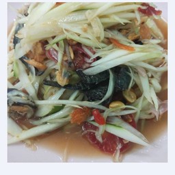 ส้มตำไทยใส่ปู