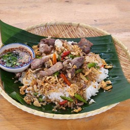 ข้าวแหนมหมูทอด